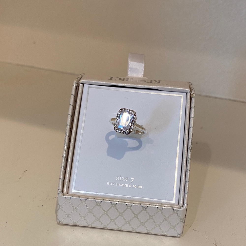 Elegant Silver Ring with Blue Stone